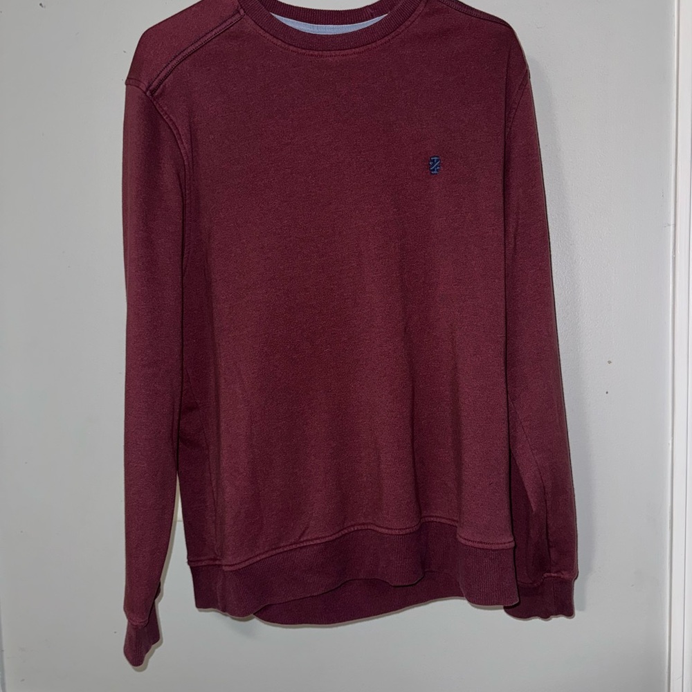 Izod Men's Burgundy Crewneck Sweater